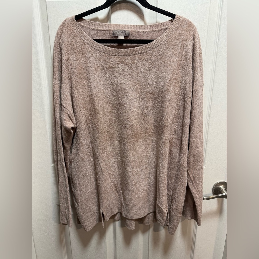 Barefoot Dreams Women's light pink Sweater 2X